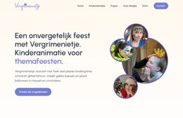 Screenshot van ons project voor Vergrimenietje